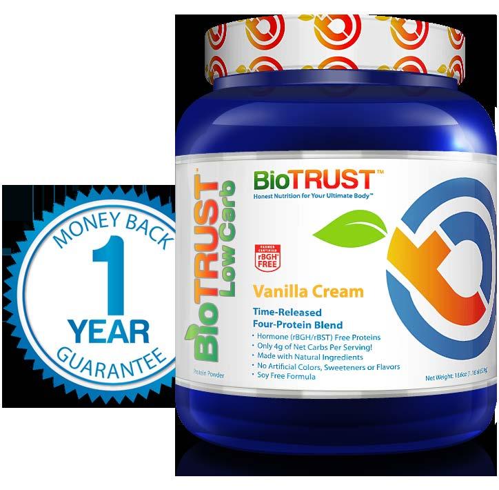Adding BioTrust Low Carb Protein, to your smoothie to