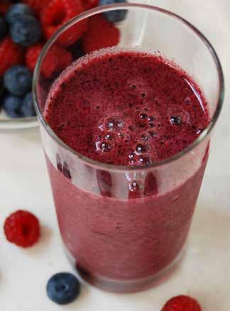 Berry Pomegranate Smoothie 2 cups frozen mixed berries 1 cup pomegranate juice