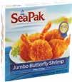 Pack Popcorn Shrimp or Clam Strips 9-18 oz.