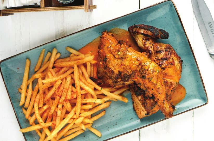 CHICKEN Marinated in our Afro Porto flavour.