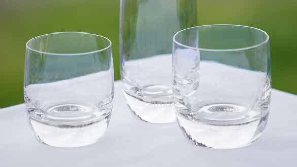 GLASSWARE RYNER GLASS - TEMPO TEMPO Classic profile with a laser cut fine rim which enhances the drinking experience.