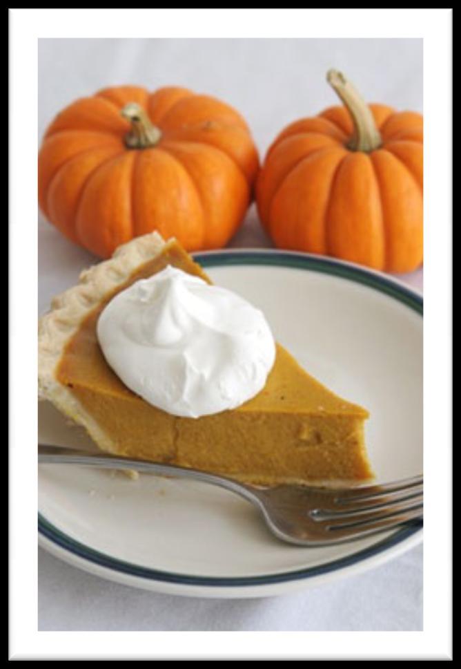 Pumpkin Pie Spice The aroma of sweet cream pumpkin, complimented with nuances