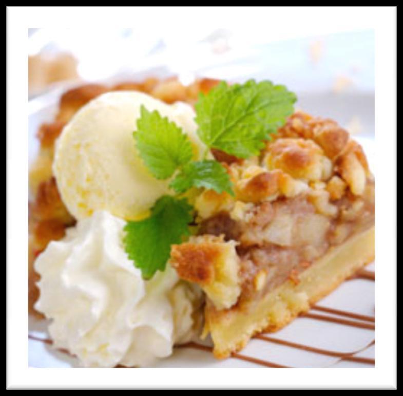 The perfect arrangement of tart pie apples, apple butter,