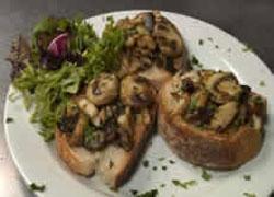 Stuffed Bread Mushroom Bakes Serves Bread - 12 slices Potatoes, boiled, peeled and cut into long, thin slices 12 Mushrooms, finely chopped ¼ cup Onions, cut into strips -2 Refined flour 1 tsp Lemon