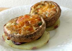 Stuffed Mushrooms Serves Button mushrooms - 20 Melted butter - 2 tsp Onion, finely chopped - 1 Cheese, grated - 2-3 tbsp 35 minutes 5 Coriander, chopped - 2 tsp Chili ginger paste - 1 tsp Salt and