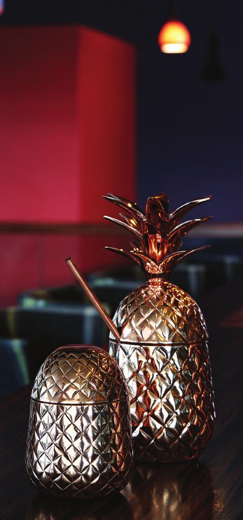 28 Solid Copper Pineapple Straw Sold