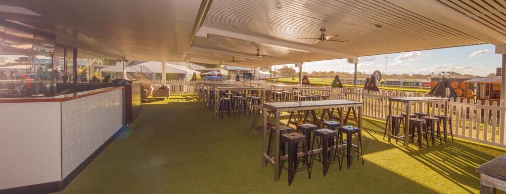 PACKAGE DETAILS Situated on the ground floor of Doomben s Public Grandstand, the Champions Bar Courtyard offers trackside views and contemporary furnishings.