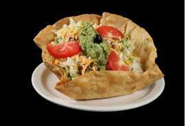 99 Beans and your choice of meat in a crispy flour tortilla shell topped with lettuce, tomatoes,
