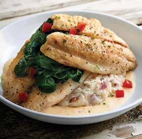(430 cals) BEURRE BLANC - Pan seared and surrounded with our Beurre Blanc Cream Sauce, paired with