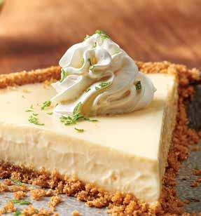 and Caramel Sauce, Peanuts and Whipped Cream. 1680 cals 8.99 Key Lime Pie 960 cals 6.