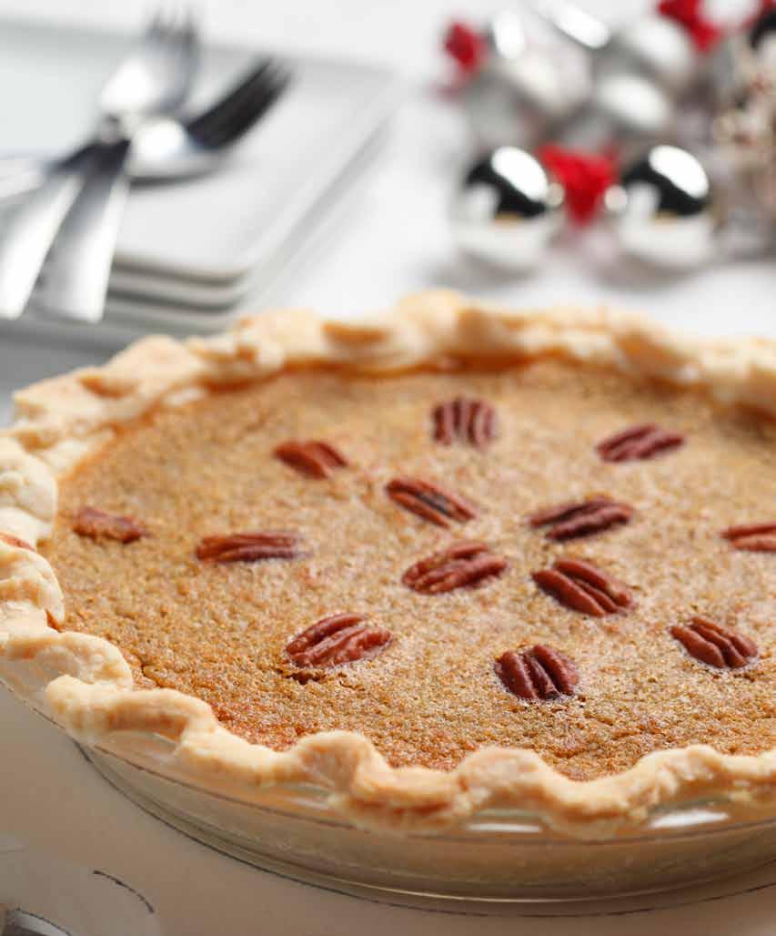Lentil, Honey, and Raisin Pie 1 whole pie shell, unbaked 2 /3 cup (165 ml) lentil puree* ½ cup (125 ml) honey ½ cup (1/2 cup) raisins 3 large eggs ¼ cup (60 ml) halved pecans, toasted** 2 Tbsp (30