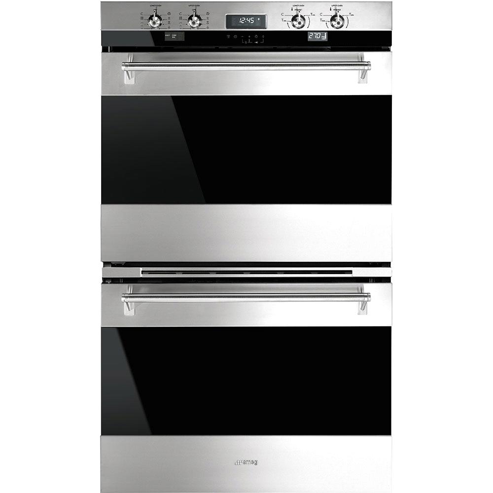 ELECTRIC THERMOVENTILATED OVEN,PYROLITIC, DOUBLE 30", CLASSICA, ANTIFINGERPRINT STAINLESS STEEL EAN13: 8017709206208 MAIN OVEN FUNCTIONS: Gross capacity: 123 lt Net volume of the cavity: 103 l 3