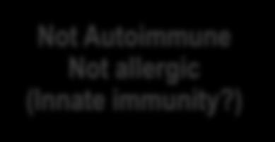 Autoimmune Allergic NO Not