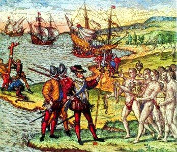 Conquest in the Americas 1492 Columbus meets the Taino in the West Indies He claims their land
