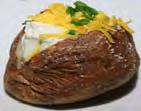 Baked Potato Bar Sizzling hot baked potatoes, all ready for your guests to enjoy, $6.99 per person, minimum of 12 persons.