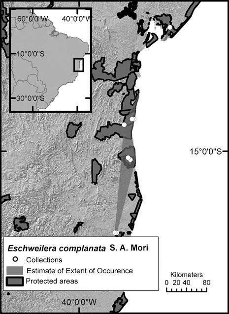 g., near Cabo Frio), as well as two recent collections from Espírito Santo (Map 12).