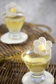 CHAMOMILE MARTINI ASIAN PERSUASION 1 ½ oz. Vanilla Run 1 ½ oz. St. Germaine Liquor ½ oz. Sweet and Sour PREPARATION: Fill a Cocktail shaker with ice. Add the rum, St.