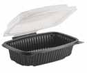 GOURMET CLASSICS HINGED CLAMSHELL New anti-condensation technology in cold temperatures provides consistent lid clarity meaning great looking food visibility and increased impulse sales.