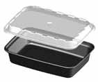Non-Hinged Plastic Containers Non-Hinged Plastic Containers continued THIN WALL ROUND CONTAINER & Lid Injection molded. HDPE. 69805 T808128 1 gal., White 120/cs. 69806 L808 Lid, Fits 128 oz.