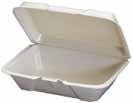 , Clear 2/125/cs. Hinged Foam Containers HINGED Foam Containers Foam containers. 1-Compt. 702380 224 Small, 5 1 /4'' x 5'' x 2 1 /2'', White 500/cs.