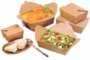 702509 FF3 3 7 /8'' x 2 1 /8'' x 5 3 /4'' 500/cs. BIO-PLUS EARTH FOOD Containers Made from 100% recycled paperboard (minimum 35% post-consumer content).