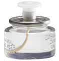 SOFT LIGHT CLEAR LIQUID CANDLE Highly refined clear liquid paraffin. Clean burning. Unscented. 52901 30100 8 hr. 180/cs.