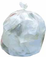 Star seal bottom for even weight distribution and easy removal from receptacle. 50 bags per roll. 70588 S242408N 7-10 gal., 24'' x 24'', 1000/cs.
