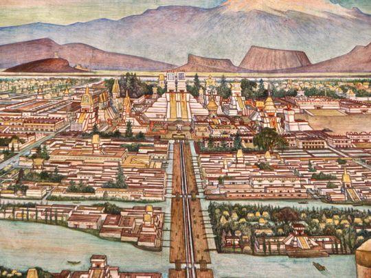 AZTEC EMPIRE Tenochtitlan and Mexica leadership Agriculture: terraces, irrigation canals, chinampas (floating gardens of Lake Texcoco) Well
