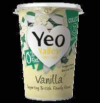 Milk 6 x 450g 33995 Yeo Valley 0% Fat Vanilla 6 x 450g 78657 Yeo Valley Black Cherry Whole Milk Yogurt 6 x 450g 39955 Yeo Valley Whole Milk Natural 4 x 4 x 120g 54883 Yeo Valley Whole Milk Fruity
