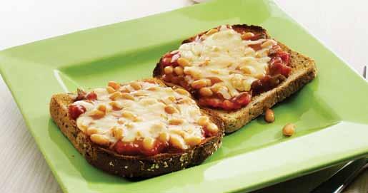 Breakfast Toast Toppers Serves: 1 Mexican Twist Toast 2 slices wholemeal bread, toasted 2 tablespoons tomato salsa 2 tablespoons no-added-salt refried beans or no-addedsalt baked beans 1.