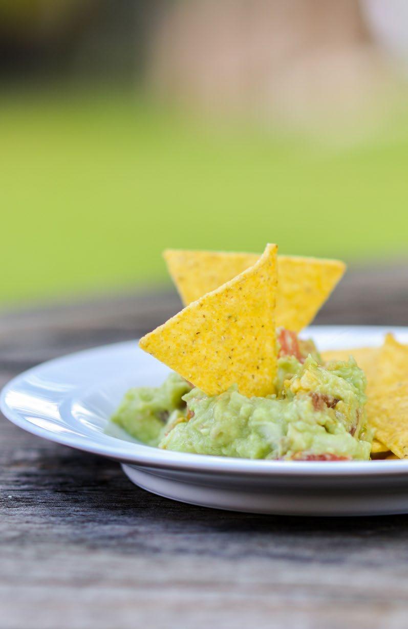 Sides Easy Guacamole The food processor makes quick work of this basic dip that s rich in heart-healthy monounsaturated fats.