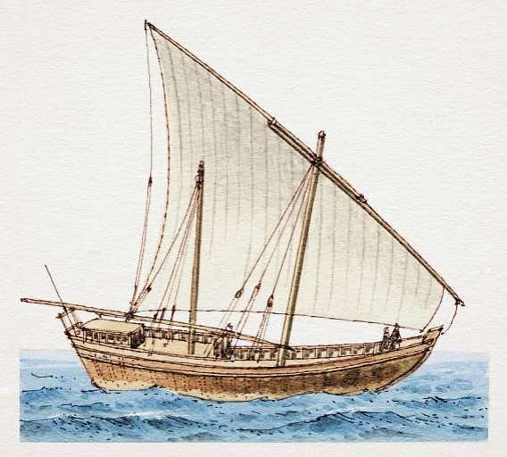 Arab merchants used the dhows and a
