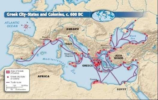 New Empires 600 BCE to 600 CE Mediterranean Greek city-states