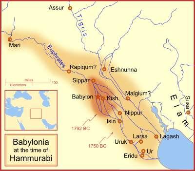 Babylonians -- 1830-1500 BCE and 650-500 BCE Reunited Mesopotamia in 1830 BCE King Hammurabi Conquered Akkad and Assyria Established a law
