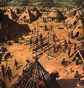 Neolithic Revolution --6,000-4,000 BCE The Neolithic Revolution is the transition from hunting and gathering to agricultural settlement.