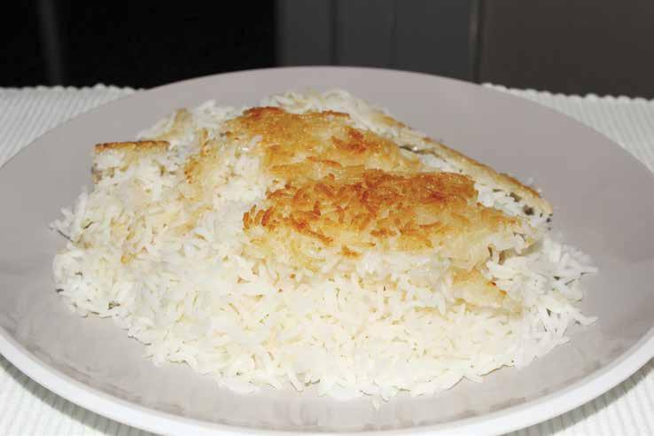 White Rice Arabic Style Number of Servings: 5 - Preparation time: 10 minutes - Cooking time: 1 hour Fat: 607kcal 19g Protein: 9.