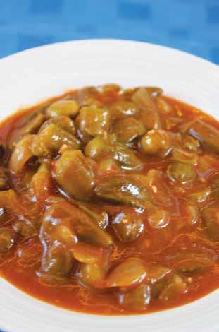 Preferred for Ramadan Meat and Okra Stew 547kcal Calories from fat: 356g Fat: 39.6g Saturated fat: 14g Cholesterol: 99mg Potassium: 10.81mg Salt: 13.01 Carbohydrates: 25.5g Fiber: 8.5g Protein: 27.