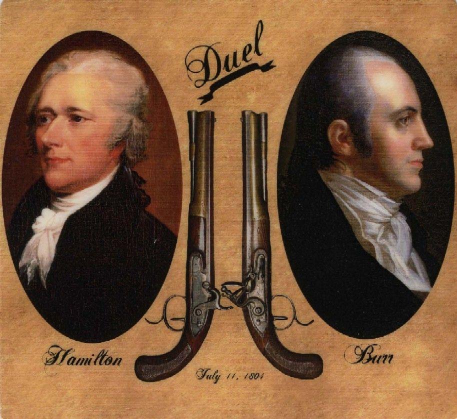 The two men armed with pistols met in Weehawken, New Jersey, in July 1804. Hamilton hated dueling, which was illegal but popular among upper-class Americans at the time.