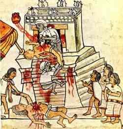 A picture taken from the Codex Mendoza, created by native