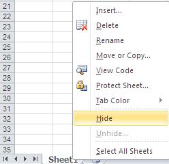 Chương 4: Tập tin WorkBook 2.4 Đổi tên bảng tính trong WorkBook - Chọn bảng tính cần thực hiện. - Nhấp phải chuột lên tên sheet cần đổi tên ở thanh sheet tab Rename. - Nhập tên bảng tính mới.