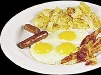 75 With Corned Beef Hash 7.05 With Canadian Bacon 6.65 Served with choice of American Fries, Hash Browns, Cottage Fries, Grits or Tomatoesoes Eggs Benedict 7.25 Country Benedict 7.
