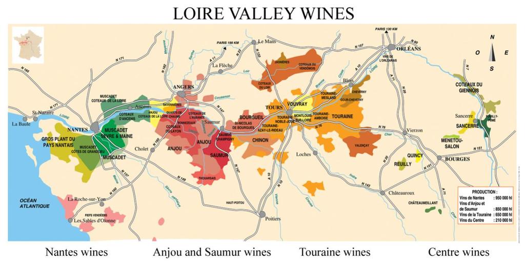 2.1. France In France, the birthplace of Chenin blanc, different appellations produce different styles of wine.