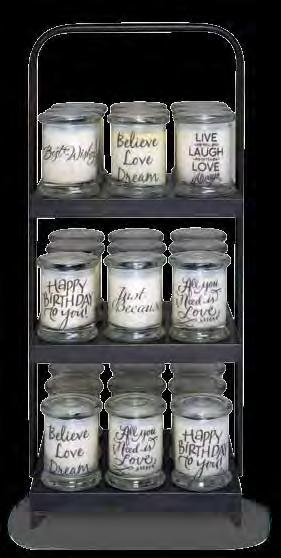 60 Phrases and Fragrance Jars (pick 10 fragrances) - $351.00 10 oz. Jars 4" x 3" - $5.85 each Single Fragrance Case of 6 - $35.
