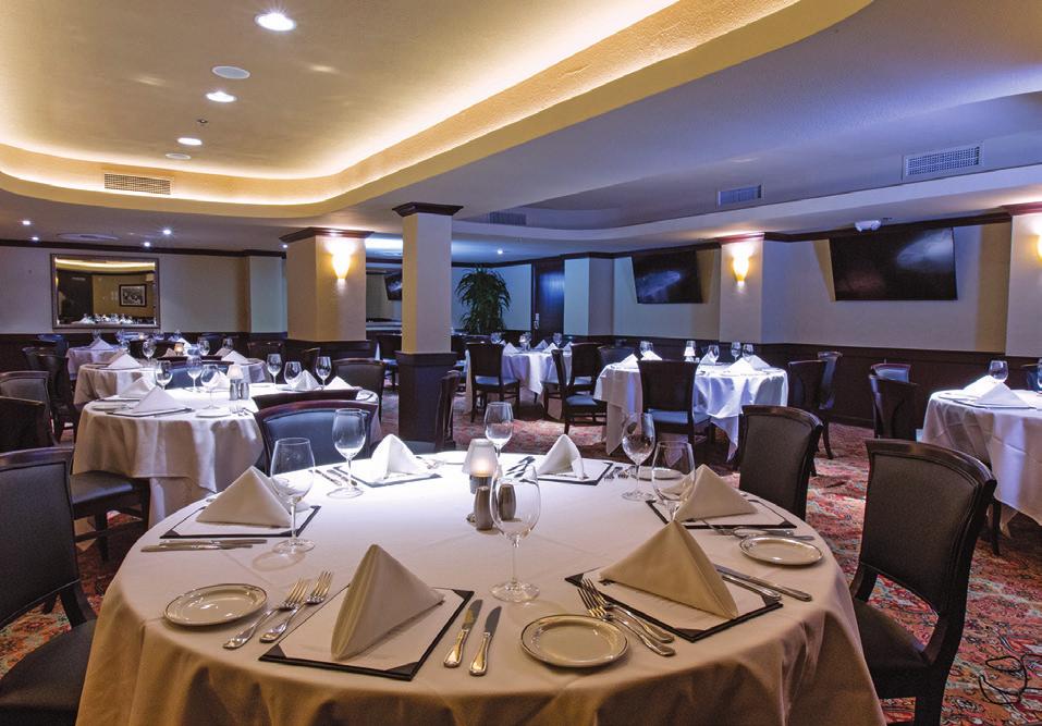 THE NAPLES ROOM This room is entirely private and features a private bar, dedicated kitchen and wait staff and Audio Visual Package including (3) 55 flat screen TV s, wireless lavaliere or handheld