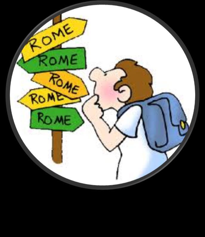 (1) Romans made many ROADS across the Roman Empire and all roads led