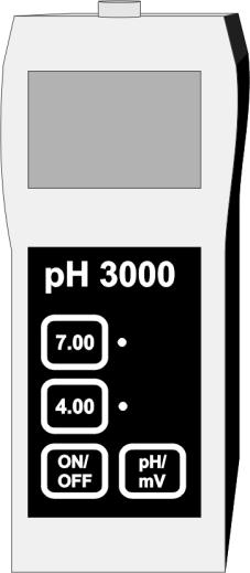 Operation manual ph 3000 Plug for connection of the ph-electrode Display Measure on several spots and/or in