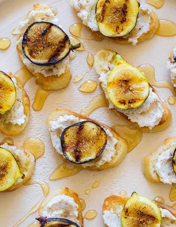 CANAPÉS PRICED PER DOZEN MINIMUM ORDER 2 DOZEN PER ITEM GARDEN $52 Grilled Vegetable, Fromage Blanc, Filo Cup Herb Goat Cheese, Red Onion Jam, Puffed Pastry Caprese Salad Skewers, Mozzarella,