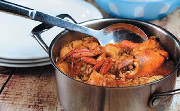 Blended together with the rice in a rich tomato based sauce, this is our signature dish, and you ll wish it never ends. Lobster S.