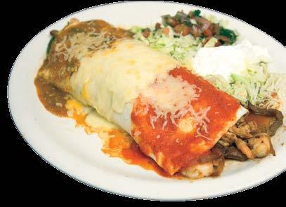 *ENCHILADAS Our enchiladas feature selected ingredients in a soft corn tortilla, then smothered in enchilada sauce and served piping hot!