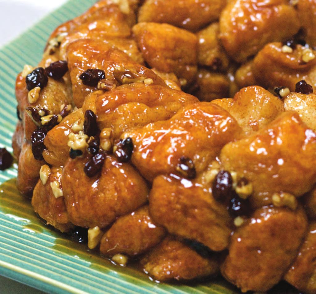 Monkey Bread Yes, it's so 1960's, but it's so darn good. Monkey bread is a lazy version of cinnamon rolls or sticky buns, often served for brunch but decadent enough to qualify as dessert.